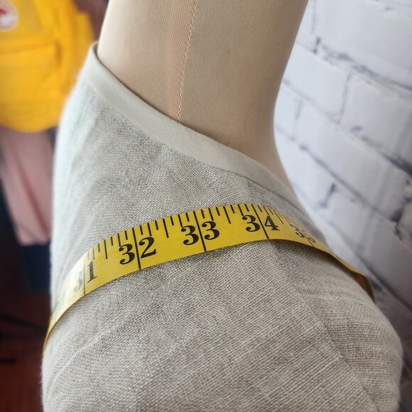 Eileen Fisher Cardigan Womens XS Cotton Linen Tie Front Lightweight corpcore - Picture 6 of 6